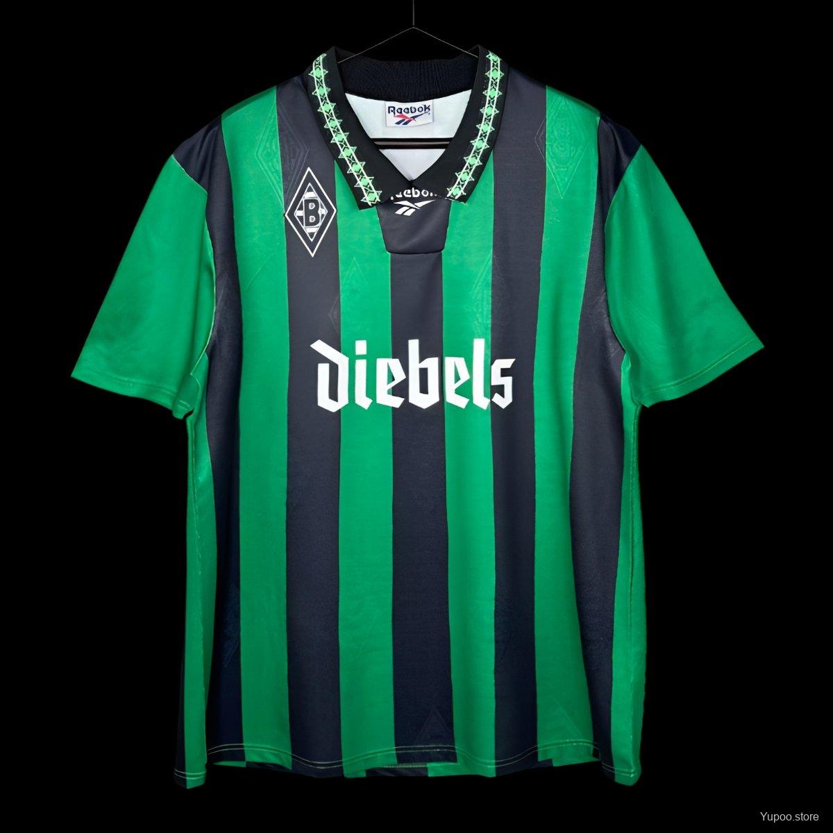 Camiseta de fútbol Borussia M'gladbach 1995/96 VISITANTE MANGA CORTA VERSION FAN